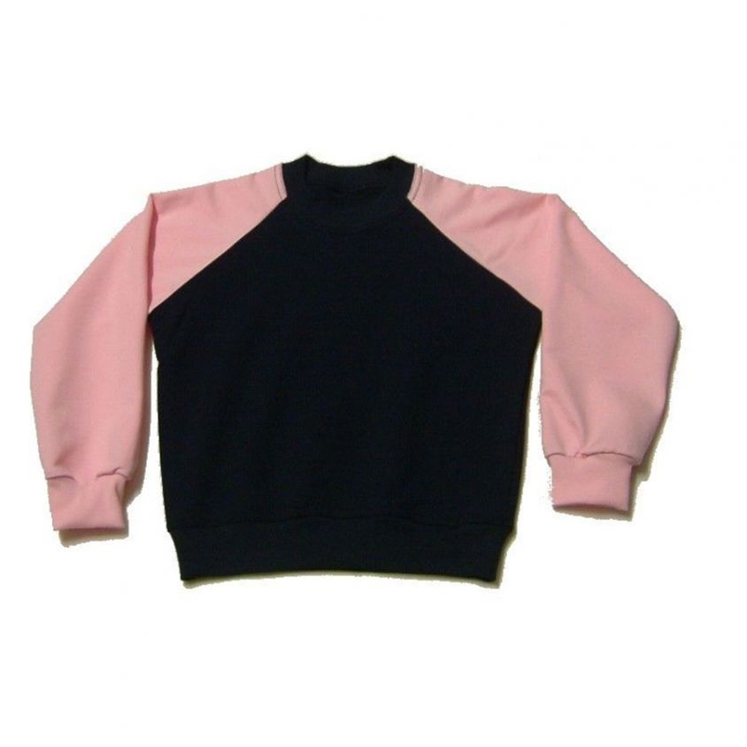Felpa Girocollo Raglan Bicolore manica lunga